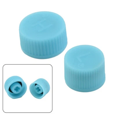 2pcs High / Low Pressure AC A/C System Valve Cap Service Valve Cover R134a R12 - Image 1 of 4