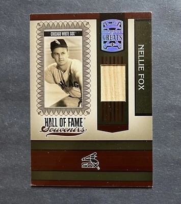 2005 Donruss Greats Hall of Fame Souvenirs Bats Nellie Fox #HOFS-7 HOF - Image 1 of 2