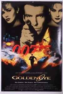 Goldeneye original DS movie poster - 27x40 D/S - Pierce Brosnon James Bond - 007 - Picture 1 of 2