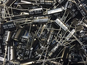 200Pcs 100UF 50V 105c 10x17mm 5mm Pitch ELECTROLYTIC CAP - Picture 1 of 1