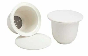 Blanca Teefilter Porzellan und Edelstahl 65 mm - Picture 1 of 1