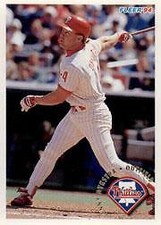 1994 Fleer Philadelphia Phillies Baseball Card #587 Lenny Dykstra