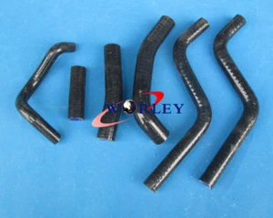 Manguera radiador silicona negra para Honda CR250R CR250 1988 1989 1990 1991 88 89 - Imagen 1 de 5