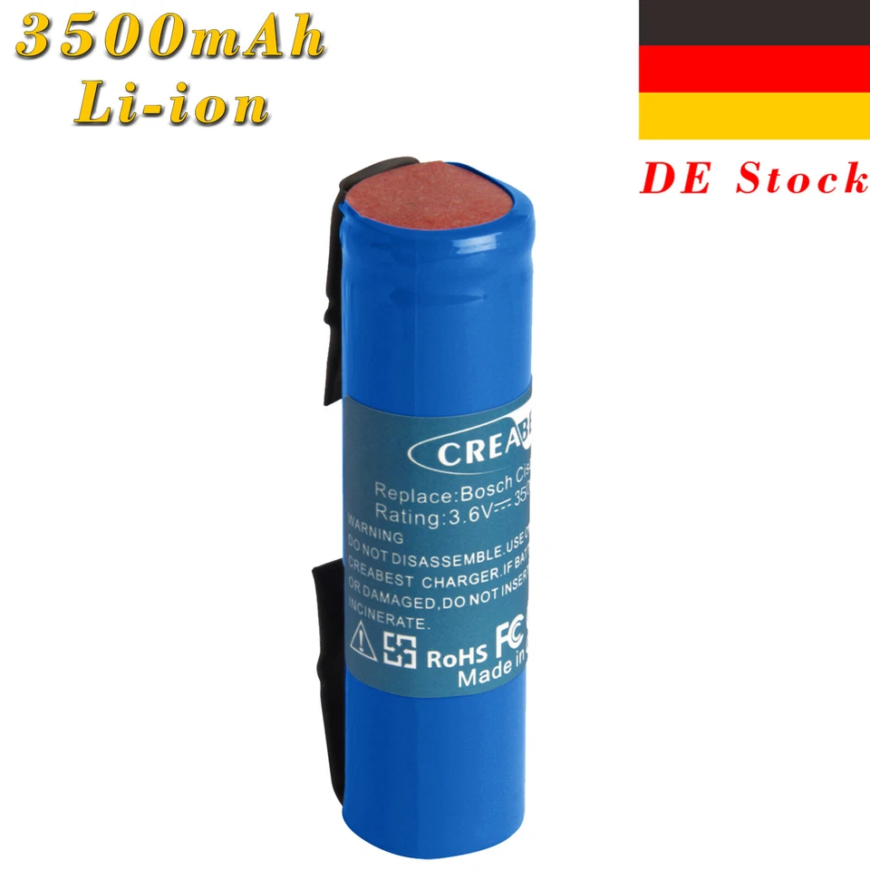 3500mAh 3.6V Li-ion Akku für Bosch ISO,IXO,CISO,XEO,PTK 3,6 Li,PSR Select 3,6 - Bild 1 von 4