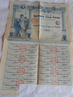 Vintage share certificate Stocks French Departemantale energie electrique 1911