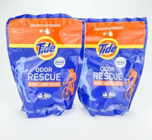 Tide Odor Rescue Febreze Fresh In Wash Laundry Booster 18ct 14oz Lot of 2 - Picture 1 of 9