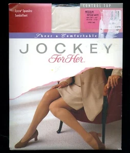 Jockey for Her Sheer & Comfortable control top antique white med 1952/148 new - Picture 1 of 2