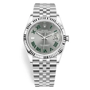 ๐พ Rolex Datejust 36mm Wimbledon Slate Dial Green 126234 Fluted Jubilee 2024 ๐พ - Picture 1 of 7