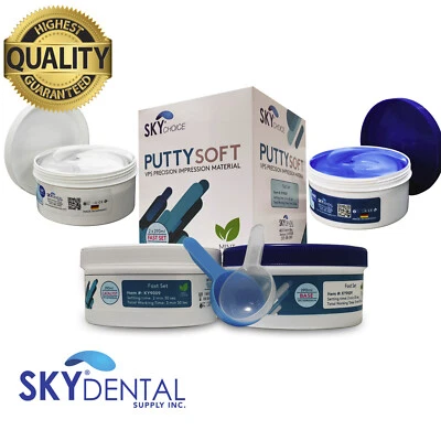 Masilla Dental Rápida/Regular Set PVS VPS Material de Impresión Como Nueva 2 x 300 ml Foto 1 de 2