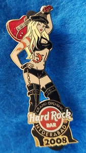 HYDERABAD BAR V.I.P GRAN APERTURA 2008 CUERO TATUAJE NIÑA Hard Rock Café PIN LE - Imagen 1 de 1