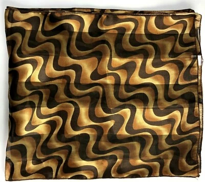 Cachecol vintage moda pescoço declaração ousada metálico dourado e marrom 60 x 13 COREIA - Imagem 1 de 4