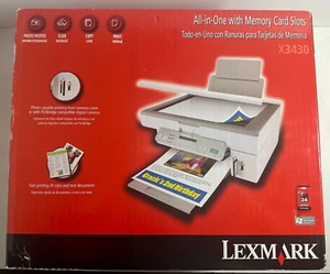 New In Box - Inkjet Printer Lexmark X3430 All-in-one In With Memory Card Slots - Picture 1 of 5