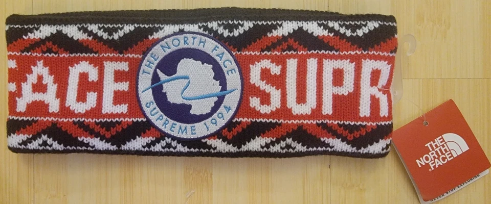 Supreme X North Face SS17 Trans Antartica Headband Expedition Red 2017 52418
