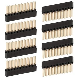 8 Pièces, 2X20 (40 Broches) Extra-Haut En-Tête D'Empilage de Pas de5720 - Photo 1/7