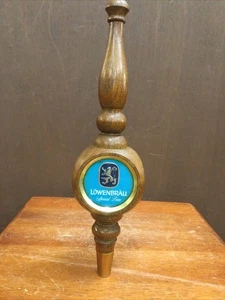 Vintage Lowenbrau Spezial Bier Holz Zapfhahn Griff 12 1/2" - Bild 1 von 4
