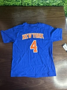 NBA New York Knicks Derrick Rose #4 Royal Blue Icon Youth T-Shirt Size Large - Bild 1 von 5