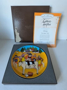 Anna Perenna Elke Sommer Teller Das Fröhliche Dorf: Motiv 3 Herbstreigen Nr. - Picture 1 of 5