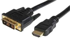 STARTECH - Kabel HDMI lelaki ke DVI-D lelaki, 0.5m Hitam - Picture 1 of 1