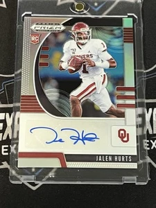 Jalen Hurts Silver Rookie Auto 2020 Panini Prizm Draft Philadelphia Eagles RC - Picture 1 of 6