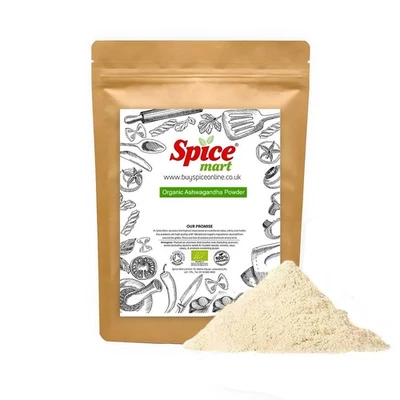 SPICE MART ORGANIC Ashwagandha Powder | Indian Ginseng Premium Quality Free P&P S A Certi