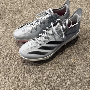 adidas Adizero Electric+ TPU Baseball Cleats Men Size 12 Light Grey Black ID0942 - Picture 1 of 5