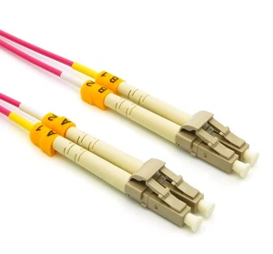 1.5 Meter LC/LC 40/100G Multi-Mode Duplex OM4 50/125 Fiber Optic Cable - Picture 1 of 2