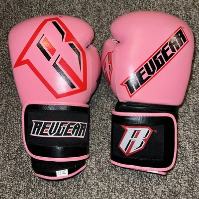 Revgear Pink Boxing Gloves 12 oz Women’s Kickboxing MMA Sparring - Image 1 of 4