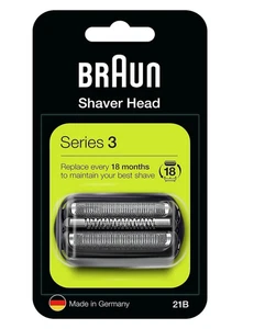 Paquete de 4 cabezales de afeitado Braun 21B serie 3 repuesto cortador de casete de lámina de afeitar - Imagen 1 de 1