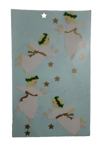 VINTAGE MRS GROSSMAN'S STICKER Engel Feiertage Sterne Weihnachten 1991 Sammelalbum - Bild 1 von 8