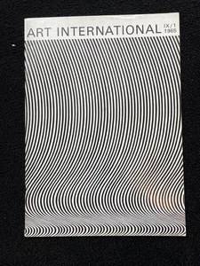 VTG 1965 RARE Art International Magazine Volume IX/1 Optical Art Cover V7 - Foto 1 di 9