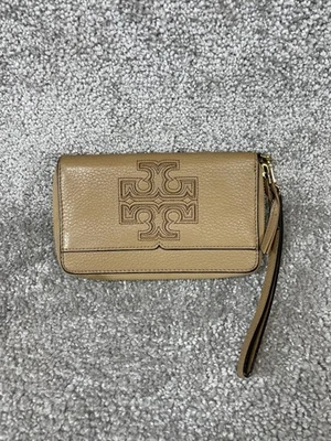 Tory Burch Carteras Mujer Harper Cuero Marrón Tarjeta de Crédito Smartphone Muñequera Foto 1 de 4
