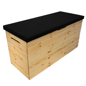 Gartenbox Kissenbox Auflagenbox Auflagenbox Holz Gartentruhe mit Kissen 200L - Bild 1 von 6