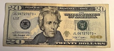 2009 $20 Star Note JL06727073* - Image 1 of 2