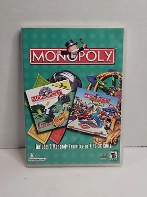 Vintage Monopoly And Monopoly Junior Infogrames Hasbro 2001 (T8) - Image 1 of 4