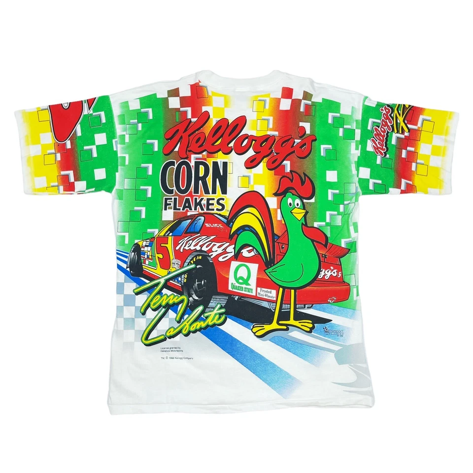 CAMISETA DE COLECCIÓN RARA NASCAR TERRY LABONTE KELLOGG’S RACING ESTAMPADA PARA HOMBRE GRANDE Foto 1 de 4