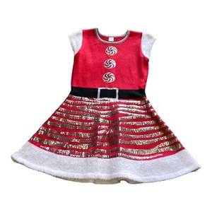 Christmas Clearance Elf Christmas Peppermint Santa Baby Costume SZ S (4-6) - Picture 1 of 8
