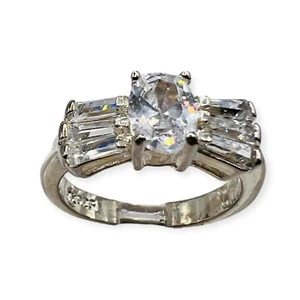 925 Sterlingsilber CZ Fliege Versprechen Ring Größe 6-La1213 - Bild 1 von 11