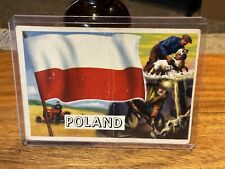 1956 Topps Flags of the World Card # 49 Poland VG