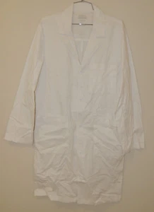New Cherokee Lab Coat, Unisex, Workwear, Buttons, White, Size S Small - Picture 1 of 3