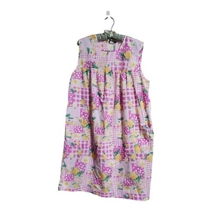 Vintage Granada NY ärmelloses Etuikleid Hauskleid Nachthemd Sommer Blumen Muumuu M - Bild 1 von 18