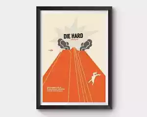 Stanzhartposter A3/A4, Filmposter, Filmposter, Minimalposter, Druck - Bild 1 von 3