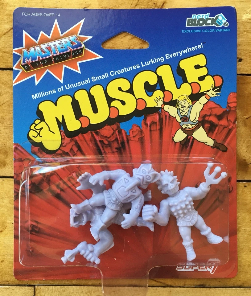Masters of The Universe MOTU Muscle Nerd Block Super7 Orko Battle Cat Fisto MOC
