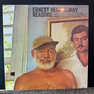 Ernest Hemingway – Reading Vinyl LP - 1965 - Caedmon Records TC 1185 - SEALED - Image 1 of 4