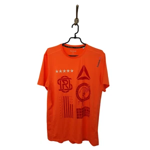 Reebok Orange T-Shirt Short Sleeve Men Size: M - Picture 1 of 5