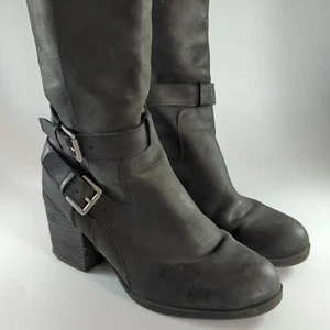 STEVEN by Steve Madden Women's Olyvvya Engineer Boot SIZE 8B BLACK - Picture 1 of 13