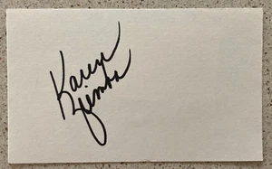 Karen Ziemba Signed Card 3X5 Tony Award Winner / Broadway Crazy for You Chicago - Picture 1 of 1