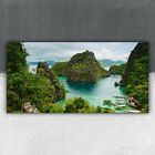 Canvas Art Ready To Hang Large Picture 100x50 Landscape of Coron Philippines