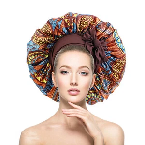 Shower Bonnet Extra Large Headwear Women Braid Curly Hair Bath Satin Hat - Picture 1 of 9