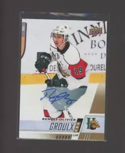 2017-18 Upper Deck CHL Autographs #83 Benoit-Olivier Groulx - Foto 1 di 1