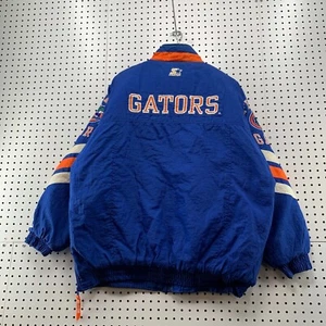 Vintage 90s Florida Gators Starter Jacket Mens XL Blue Orange NCAA 29.5x32 - Picture 1 of 15